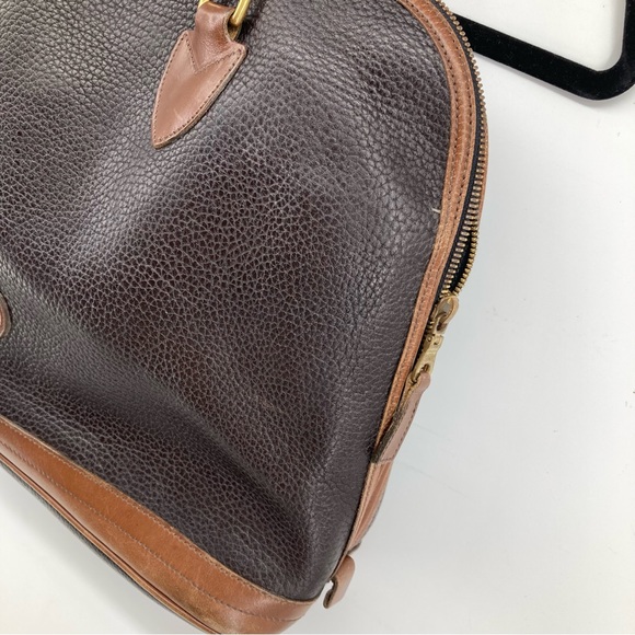 Vintage Dooney & Bourke Large Domed Satchel Double Zip - Picture 12 of 14